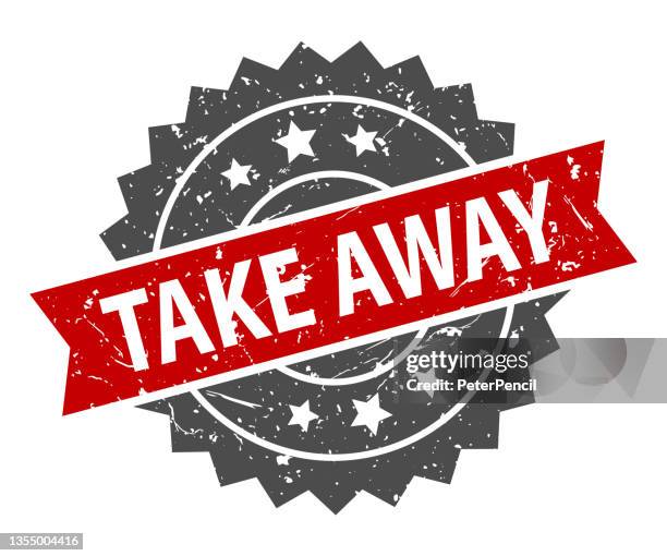 take away - stamp, imprint, seal template. grunge effect. vector stock illustration - removing stock illustrations