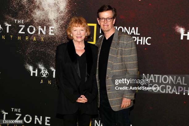 Becky Ann Baker and Dylan Baker attend the New York premiere of National Geographic's "The Hot Zone: Anthrax" on November 22, 2021 in New York City.
