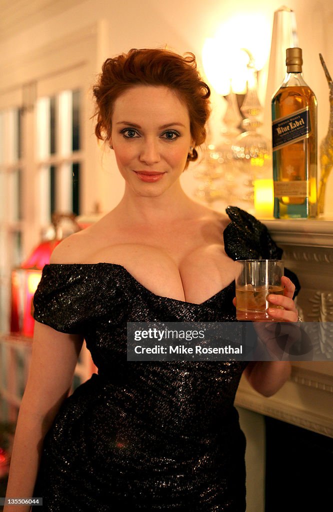 Christina Hendricks Celebrates With Johnnie Walker At Her Annual Holiday Party In Los Angeles