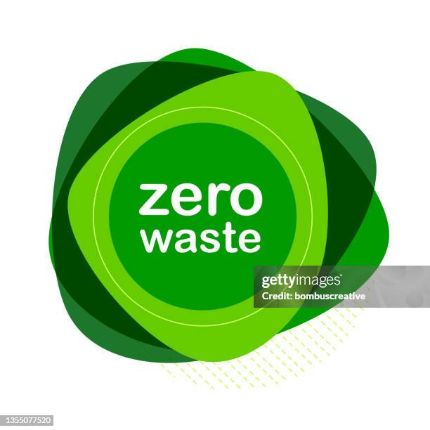 abstract zero waste design - freedom logo stock illustrations