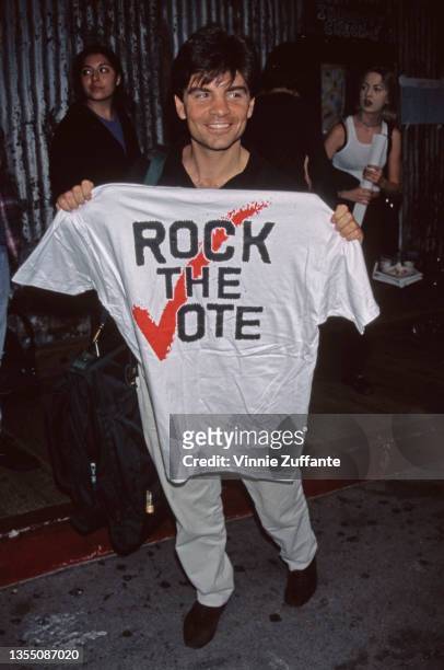 American journalist and Democratic Party advisor George Stephanopoulos attends an MTV Choose or Lose event at the House of Blues in Los Angeles,...
