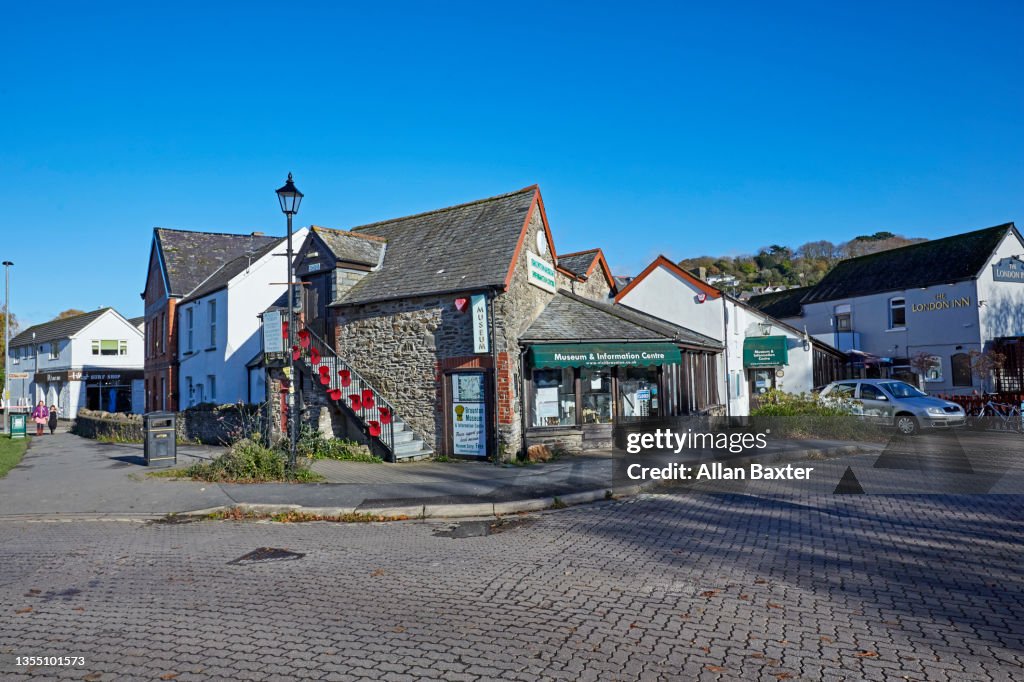 Square in the village of Braunton in North Devon