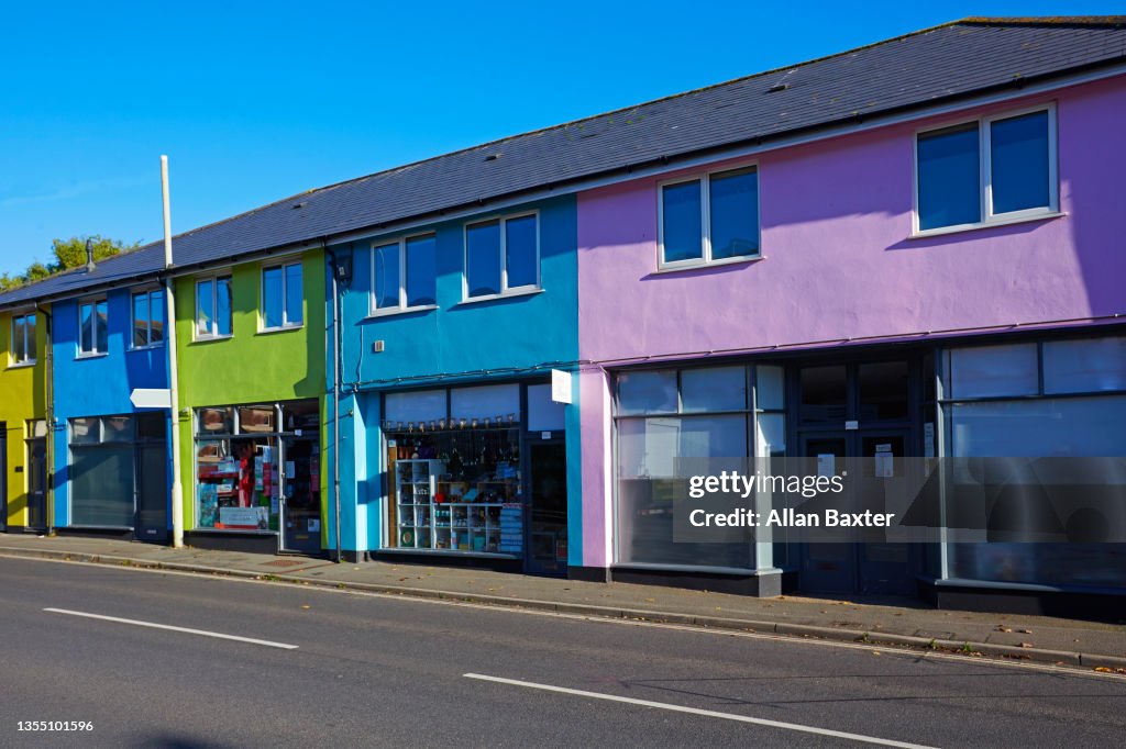Village of Braunton in North Devon during Winter