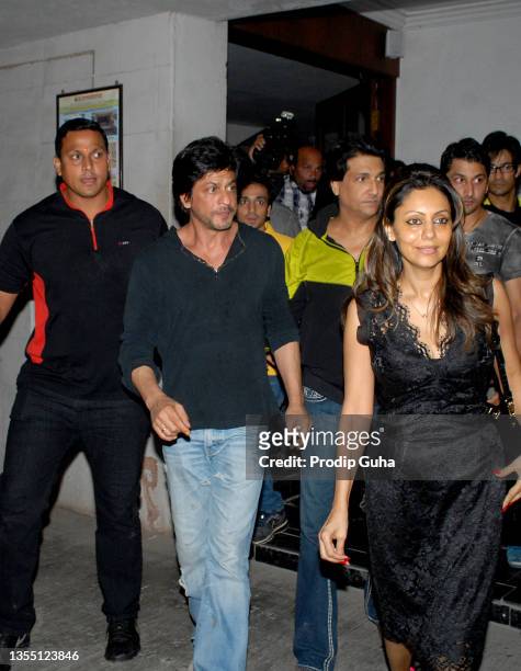 Shah Rukh Khan and Gauri Khan attend the Shiamak Davar's 'Summer Funk' show on June 02,2012 in Mumbai, India