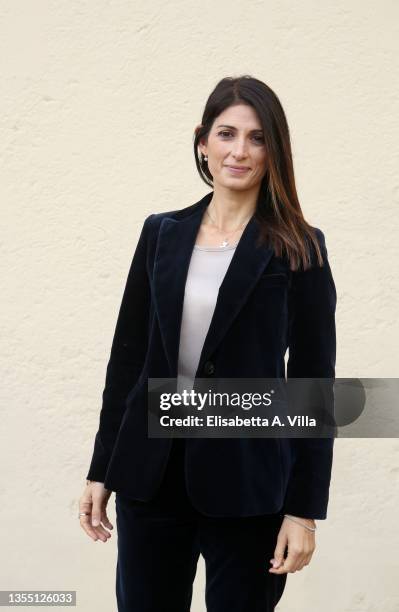 Virginia Raggi, former mayor of Rome, attends "Maurizio Costanzo Show" Tv Show on November 23, 2021 in Rome, Italy.