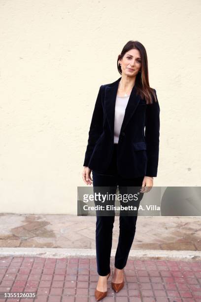Virginia Raggi, former mayor of Rome, attends "Maurizio Costanzo Show" Tv Show on November 23, 2021 in Rome, Italy.