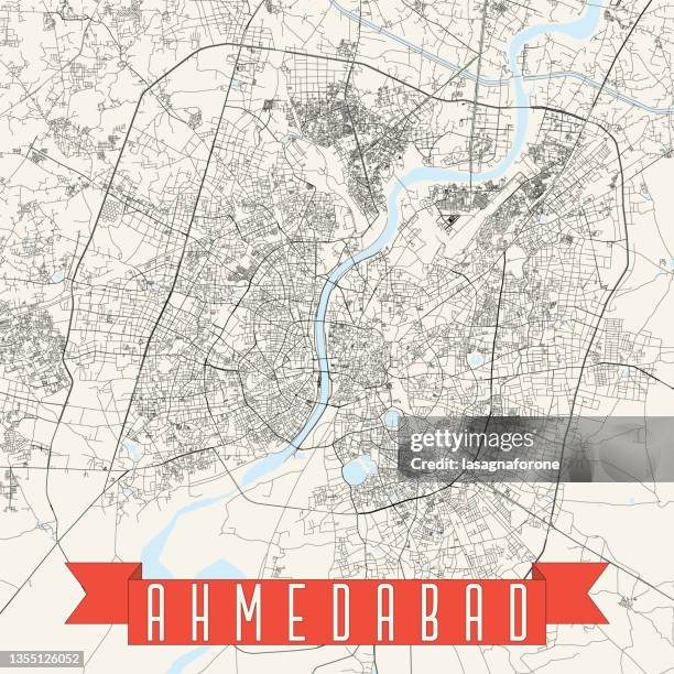 Ahmedabad India Vector Map High Res Vector Graphic Getty Images Ahmedabad India Vector Map 