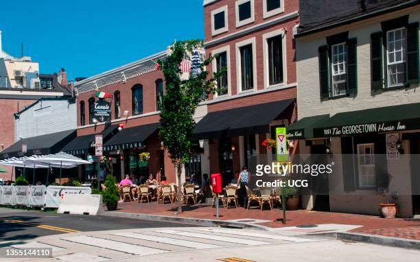 Outdoor dining in Georgetown, Washington, DC.