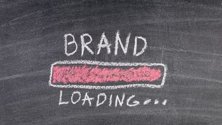 Brand Loading, business concept. Drawn with chalk