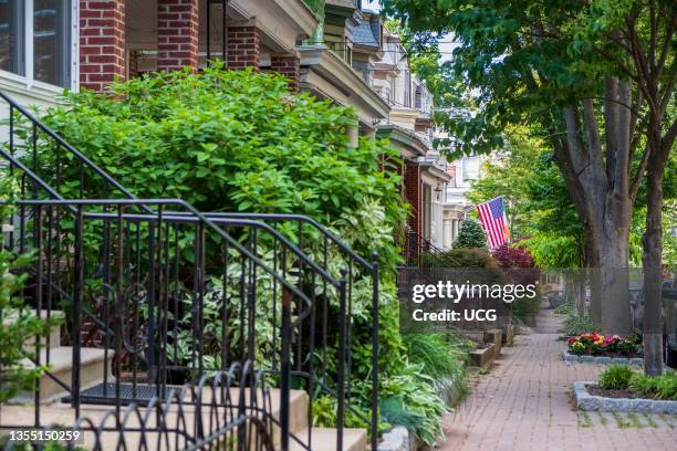 Neighborhood near Brandywine Park along Brandywine River in Downtown district, Wilmington, Delaware, USA.