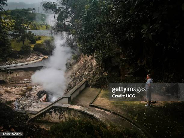 The famous Caldeiras of Furnas, Hot Springs often used by locals to cook any kind of food.