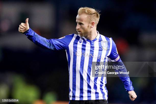 Barry Bannan of Sheffield Wednesday reacts during the Sky Bet League One match between Sheffield Wednesday and Milton Keynes Dons at Hillsborough...