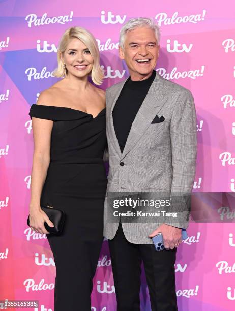 Holly Willoughby and Phillip Schofield attend ITV Palooza! at The Royal Festival Hall on November 23, 2021 in London, England.