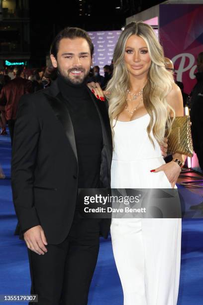 Bradley Dack and Olivia Attwood attend ITV Palooza! 2021 at The Royal Festival Hall on November 23, 2021 in London, England.