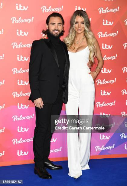 Olivia Attwood and Bradley Dack attend ITV Palooza! at The Royal Festival Hall on November 23, 2021 in London, England.