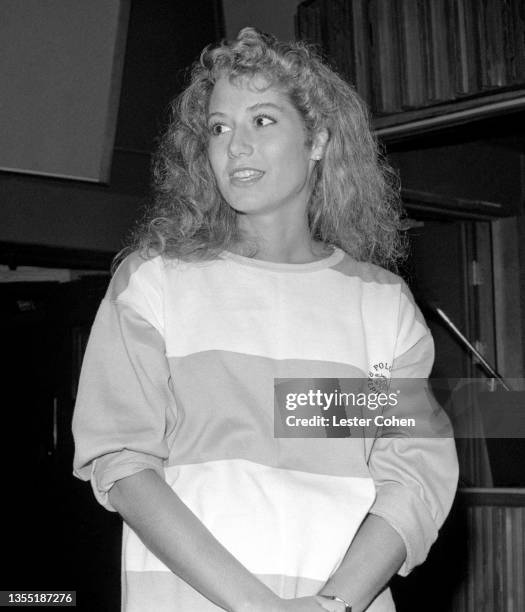 American singer, songwriter and musician Amy Grant poses for a portrait circa 1990 in Los Angeles, California.