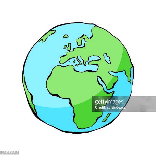 Earth Cartoon Illustration High-Res Vector Graphic - Getty Images