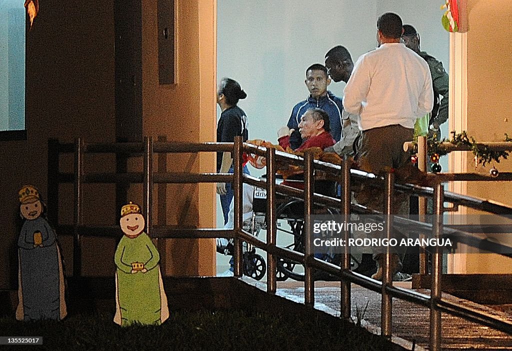 Norieg Former Panamenian dictator Manuel Noriega after arrive at the Renacer ...