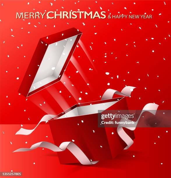 christmas gift - ice block stock illustrations