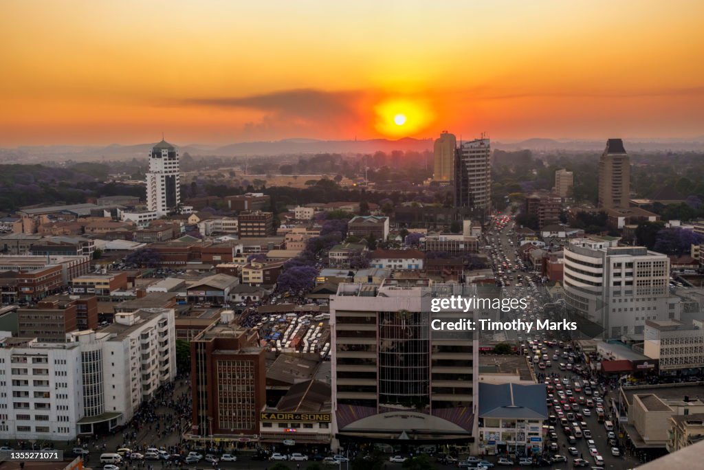 Harare CBD West (Jason Moyo Avenue - Sunset)