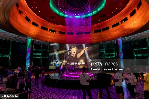 General view of the venue during the final stop of the "No Filter" tour at Hard Rock Live on November 23, 2021 in Hollywood, Florida.