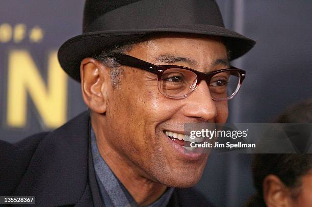 Actor Giancarlo Esposito attends the "The Adventures of TinTin" New York premiere at the Ziegfeld Theatre on December 11, 2011 in New York City.