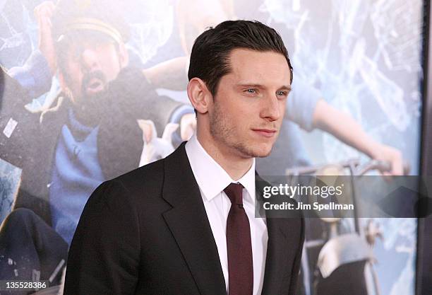 Actor Jamie Bell attends the "The Adventures of TinTin" New York premiere at the Ziegfeld Theatre on December 11, 2011 in New York City.