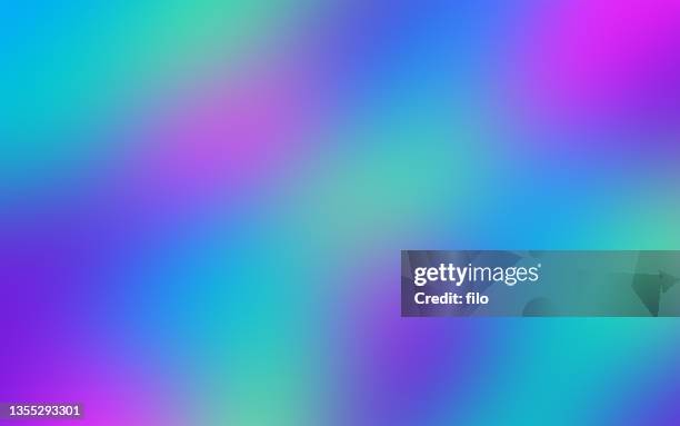 blur abstract vibrant color background - aurora borealis stock illustrations