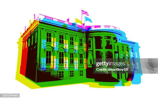 the white house - white house washington dc 幅插畫檔、美工圖案、卡通及圖標