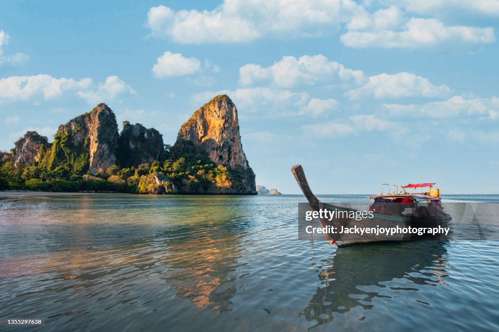Longtail boat near Railay Beach, Krabi, Thailand