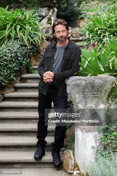 Scottish actor Gerard Butler photographed at the Hotel De Russie during the photocall of the film Geostorm. Rome , October 22nd, 2017