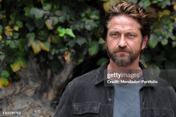 Scottish actor Gerard Butler photographed at the Hotel De Russie during the photocall of the film Geostorm. Rome , October 22nd, 2017