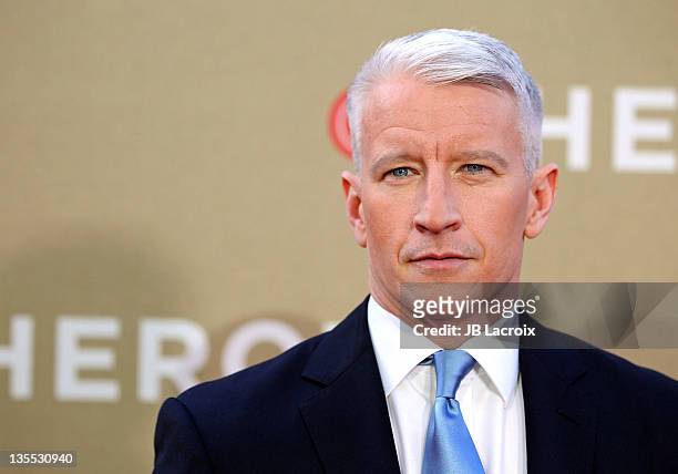 Anderson Cooper arrives at the 2011 CNN Heroes: An All-Star Tribute held at The Shrine Auditorium on December 11, 2011 in Los Angeles, California.