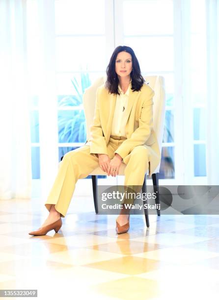 Actress Caitriona Balfe is photographed for Los Angeles Times on November 9, 2021 in Beverly Hills, California. PUBLISHED IMAGE. CREDIT MUST READ:...