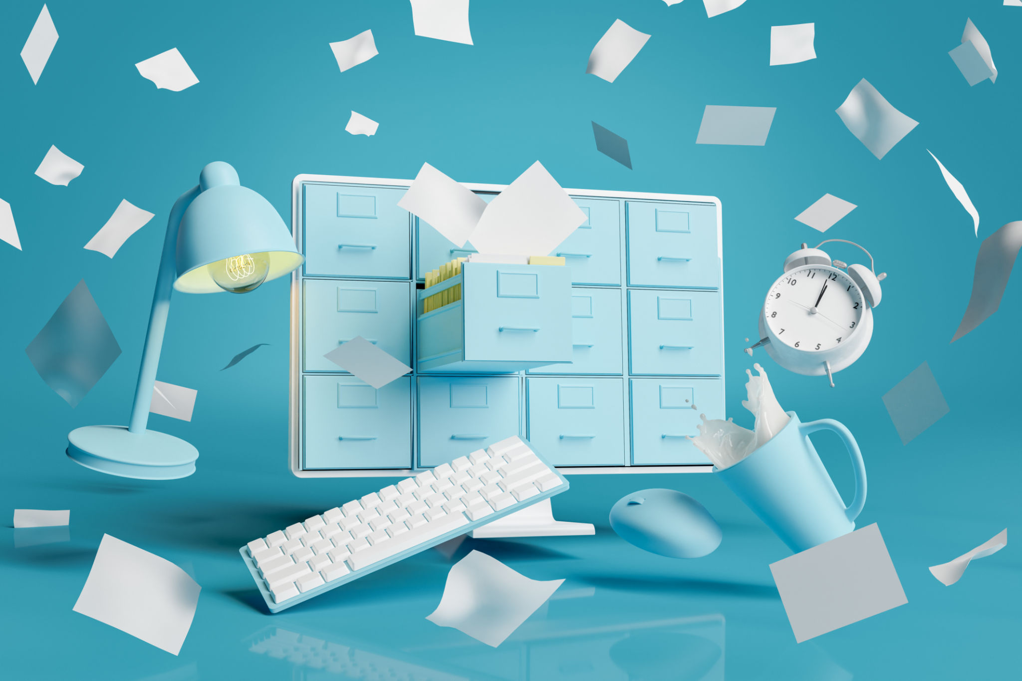 chaotic digital workspace
