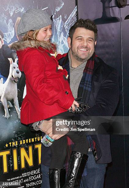 Chef Adam Richman attends the "The Adventures of TinTin" New York premiere at the Ziegfeld Theatre on December 11, 2011 in New York City.