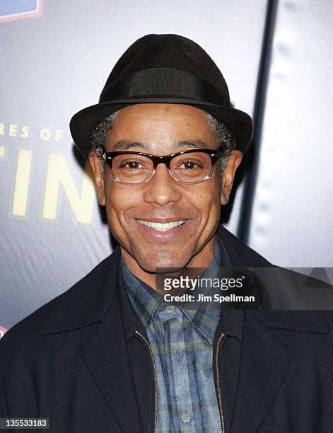 Actor Giancarlo Esposito attends the "The Adventures of TinTin" New York premiere at the Ziegfeld Theatre on December 11, 2011 in New York City.