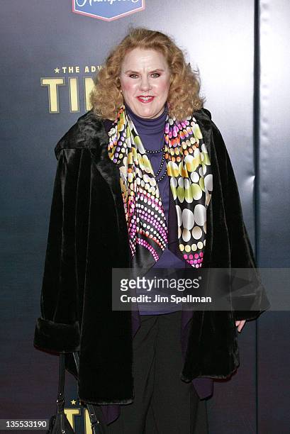 Actor Celia Weston attends the "The Adventures of TinTin" New York premiere at the Ziegfeld Theatre on December 11, 2011 in New York City.