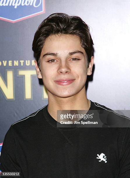 Actor Jake T. Austin attends the "The Adventures of TinTin" New York premiere at the Ziegfeld Theatre on December 11, 2011 in New York City.
