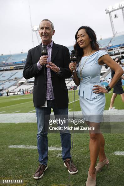 Matt Maccio and Jennifer Lee Chan of NBC Sports Bay Area report from...  News Photo - Getty Images