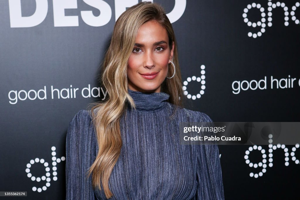 Maria Pombo attends a GHD Christmas event on November 24, 2021 in
