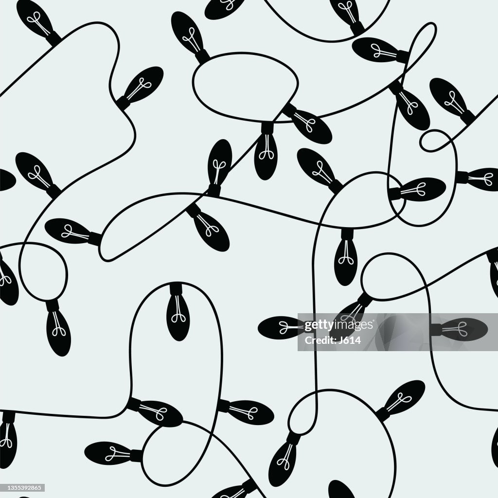String Light Pattern Circular Pattern Seamless String Of Lights High-Res Vector Graphic - Getty Images