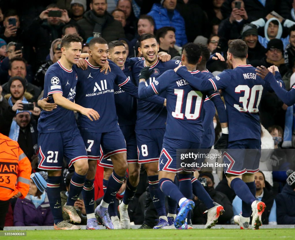 Manchester City v Paris Saint-Germain: Group A - UEFA Champions League