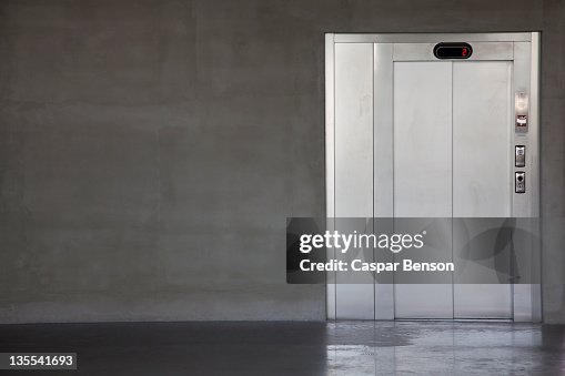 An elevator on the second floor An elevator on the second floor