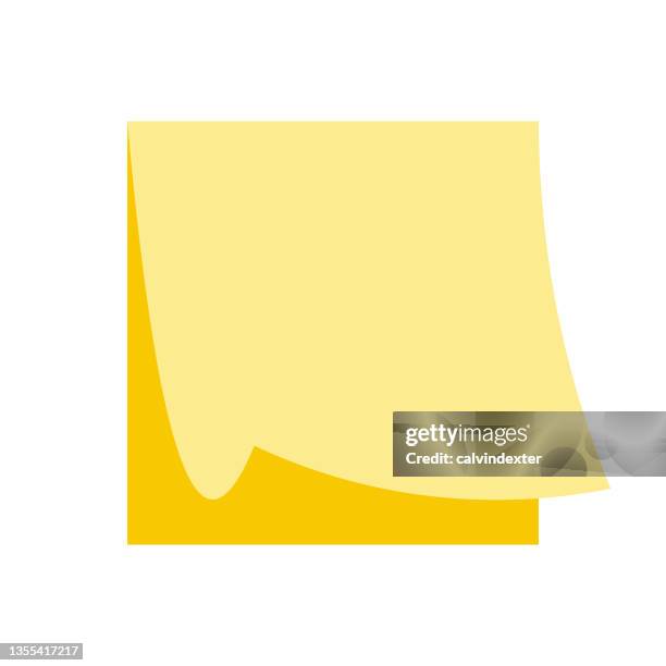 notepad icon design - post it note pad stock illustrations