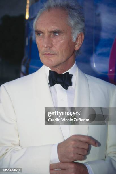 British actor Terence Stamp attends the Hollywood premiere of 'The Adventures of Priscilla, Queen of the Desert' held at the Cinerama Dome Theater in...