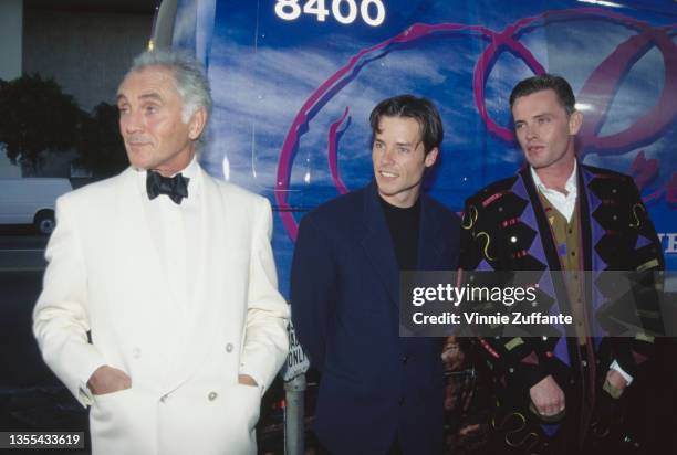 British actor Terence Stamp, Australian actor Guy Pearce, and Australian film director Stephan Elliott attend the Hollywood premiere of 'The...