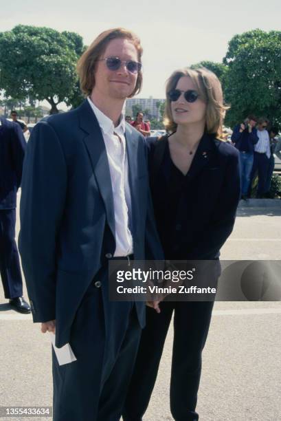 American actor Eric Stoltz and American actress Bridget Fonda attend the 10th Independent Spirit Awards, held at the Santa Monica Civic Auditorium in...