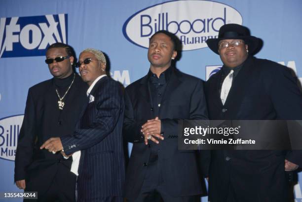 American R&B group Dru Hill attend the 9th Billboard Music Awards, held at the MGM Grand Garden Arena in Las Vegas, Nevada, 7th December 1998.