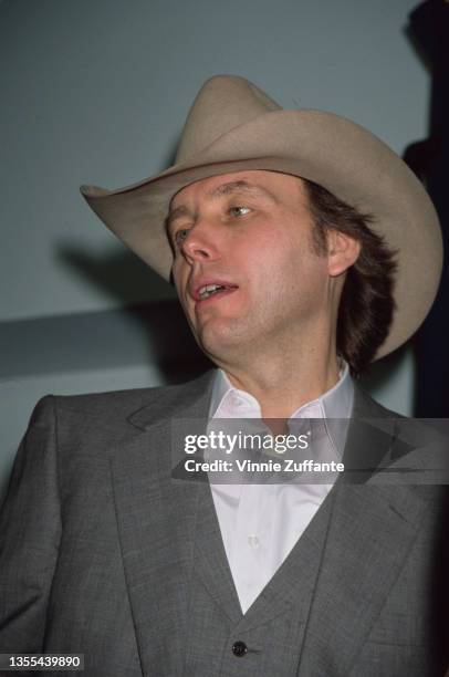 American singer-songwriter and guitarist Dwight Yoakam attends the press conference held by the Recording Acadamy to announce the nominations for the...